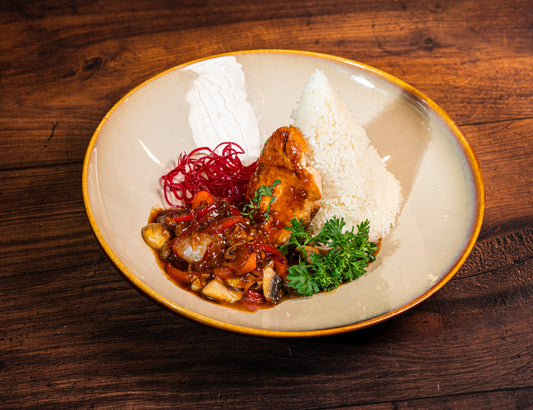 Salmon in Spicy Sauce