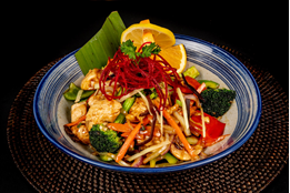 Ginger Chicken Served with Steamed Rice